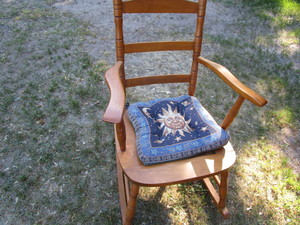 lot 139 image: Maple Rocker