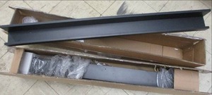 lot 8 image: Kate and Laurel 42 black shelves x...