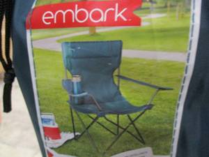 lot 10 image: Embark Quad folding lawn chair...