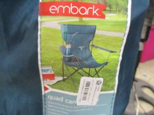 lot 11 image: Embark Quad folding lawn chair...