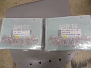 lot 32 image: Spritz Cheers balloons with twine...