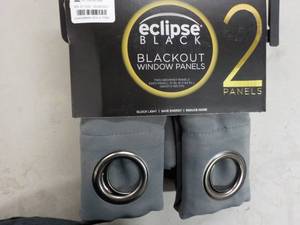 lot 73 image: Eclipse black out panels set of 2 3...
