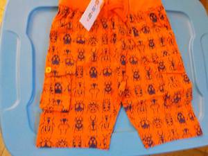 lot 172 image: Coyote and Co. orange shorts 7 size...