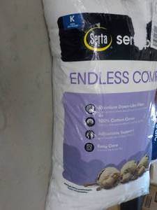 lot 208 image: Serta Endless Comfort king bed pill...