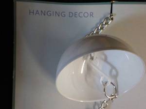 lot 218 image: hanging metal dcor...