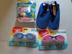 lot 238 image: boys water shoes, water balloon ki...