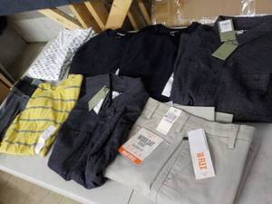 lot 253 image: mens clothing S, M, and L...