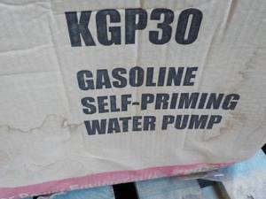 lot 309 image: KGP 30 gasoline self-priming water ...