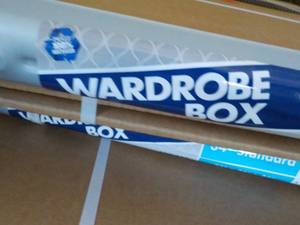 lot 314 image: 7 wardrobe boxes 24x34x34...