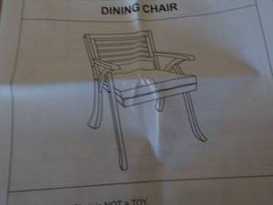 lot 317 image: 3 piece teak table and chairs - nee...