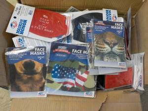 lot 349 image: large box of face masks - many, man...