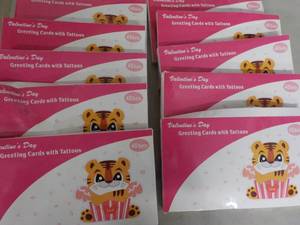 lot 352 image: greeting cards with tattoos...