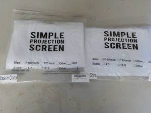 lot 356 image: 2 projection screens...