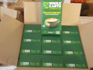 lot 369 image: case of 12 boxes Whole Earth Stevia...