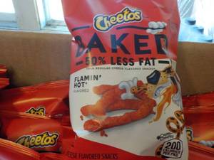 lot 377 image: 3 cases Cheetos Flamin Hot snacks...