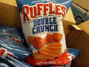 lot 378 image: 2 cases Ruffles Double Crunch Hot W...