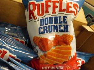 lot 379 image: 2 cases Ruffles Double Crunch Hot W...