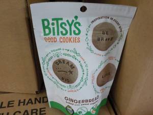 lot 399 image: 2 cases Bitsys gingerbread cookies...