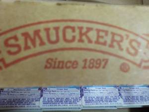 lot 412 image: case of Smuckers jelly assortment ...
