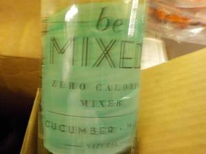 lot 421 image: case of 12 bottles beMixed Cucumber...