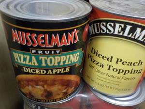 lot 428 image: 2 7 lb. 2 oz. cans Musselmans dice...