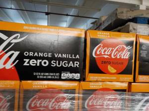 lot 446 image: 3 12 packs Coca-Cola Zero Sugar Ora...
