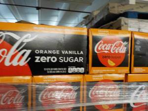 lot 447 image: 3 12 packs Coca-Cola Zero Sugar Ora...