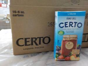 lot 451 image: 2 boxes of 16 6 oz. cartons Certo L...