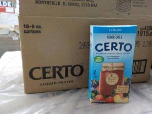 lot 452 image: 2 boxes of 16 6 oz. cartons Certo L...