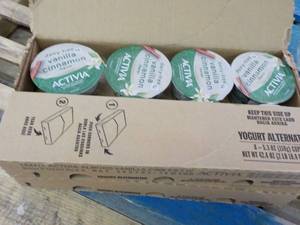 lot 477 image: 16 cartons of dairy free vanilla cinnamon Activa