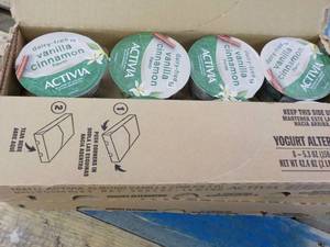 lot 478 image: 16 cartons of dairy free vanilla cinnamon Activa
