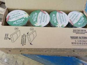 lot 479 image: 16 cartons of dairy free vanilla cinnamon Activa