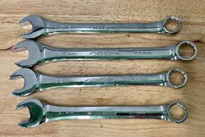 Lot of 4 Husky SAE and Metric Wrenches