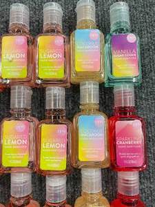 Lot of 60 Scented Travel Sized Hand Sanitizer