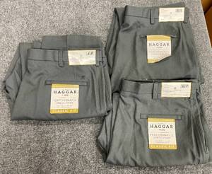 Lot of 3 40x30 Haggar Mens Performance Dress Pants