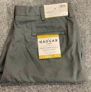 Haggar Mens 38x32 Performance Dress Pants