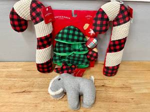 Lot of Various Christmas Dog Toys