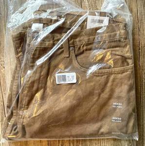 Eddie Bauer Mens 35X32 Authentic Relaxed Fit Brown Jeans Work Pants
