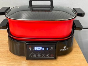 Deen Family 2-in-1 6QT Multi Cooker and Grill w Lid