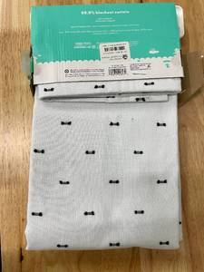 Lot of 2 Pillowfort White Blackout Curtains.