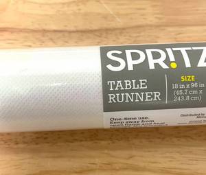 Lot of 6 White Translucent Table Runners.