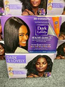 Lot of 12 Dark &amp Lovely Triple Nourished Silkening Hair Relaxer and Gloss