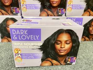 Lot of 10 Dark &amp Lovely Triple Nourished Silkening Hair Relaxer