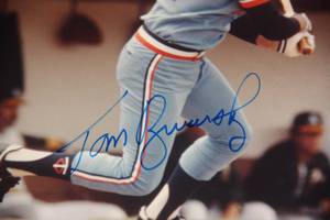 lot 35 image: Minnesota Twins Tom Brunansky 8x10 Autographed Photo  JSA COA