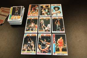 lot 45 image: 1976-77 Topps Basketball Partial Set  110 of 144 Cards