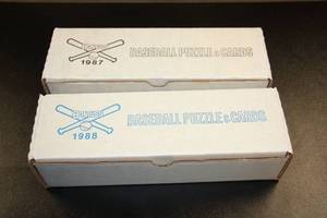 lot 55 image: 1987 & 1988 Donruss Baseball Complete Set Lot