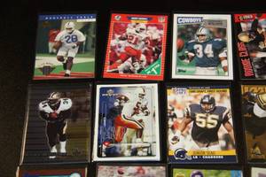 lot 65 image: Football Card Pre 2000 Rookie Lot  15 Cards