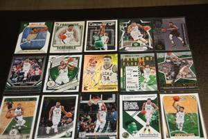 lot 78 image: Milwaukee Bucks Giannis Antetokounmpo Basketball Card Lot  20 Cards