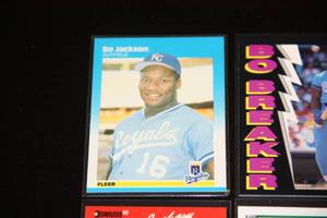 lot 83 image: Bo Jackson Baseball Card Lot  15 Cards