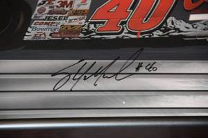 lot 90 image: Sterling Marlin #40 Coors Light Autographed Framed Poster